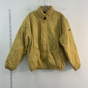 VTG The Hunt Men's Yellow Quilted Coat - Size L